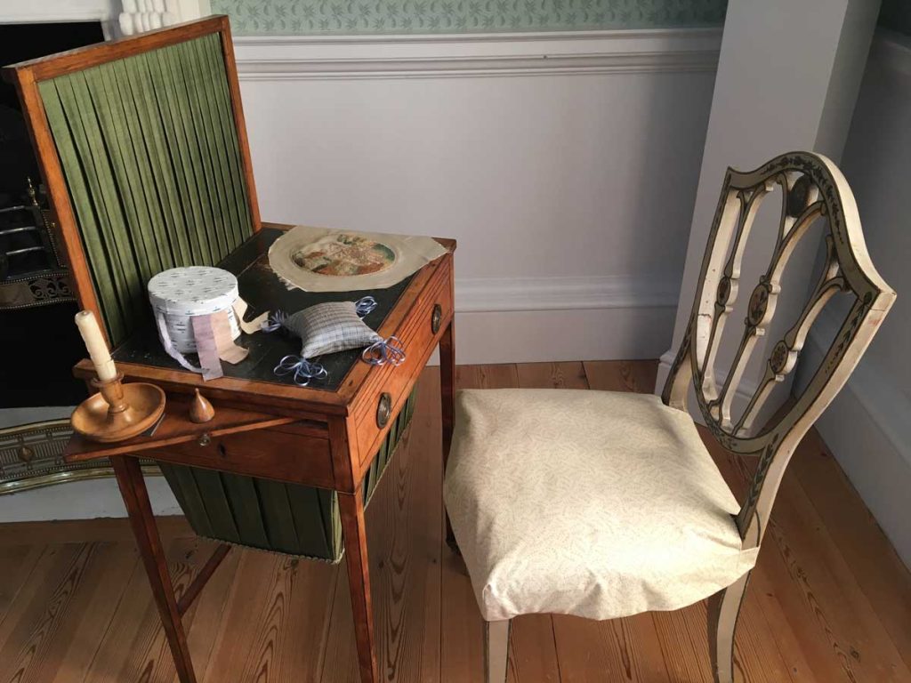 An Eighteenth-Century Lady's Worktable for Sewing and Embroidering