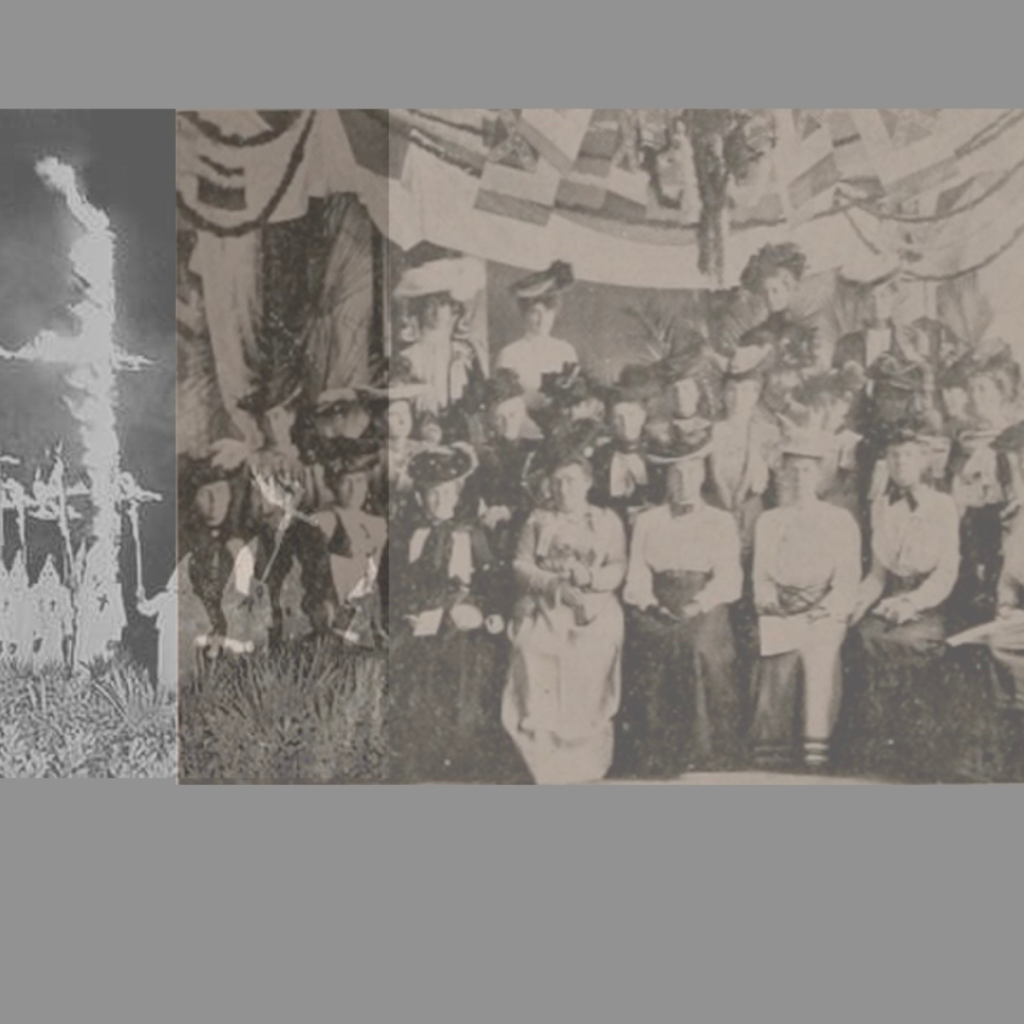 A layered visualization of the 1st and 2nd KKK along with the United Daughters of the Confederacy.