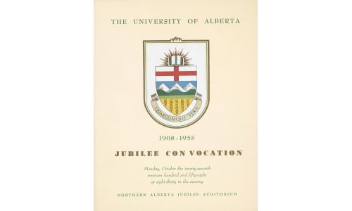 Program from University of Alberta's Jubilee Convocation (1958)