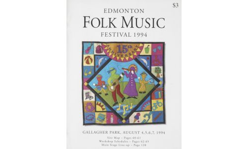 Souvenir program from the Edmonton Folk Music Festival (1994)