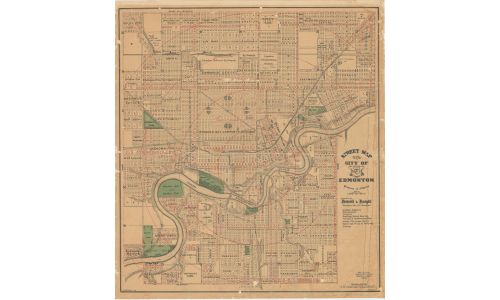 Street map of the City of Edmonton (1924).