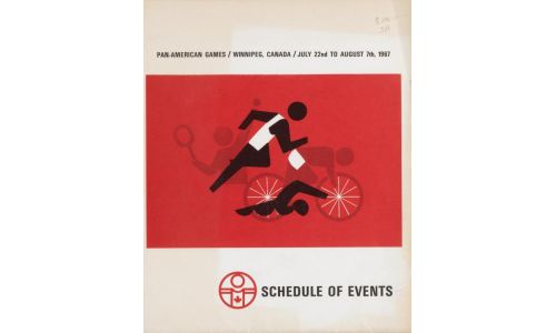 Cover of the 1967 Pan American Games schedule of events.