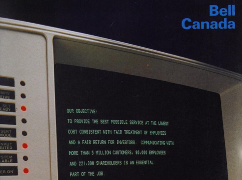 Cover of Bell Canada's annual report (1977)